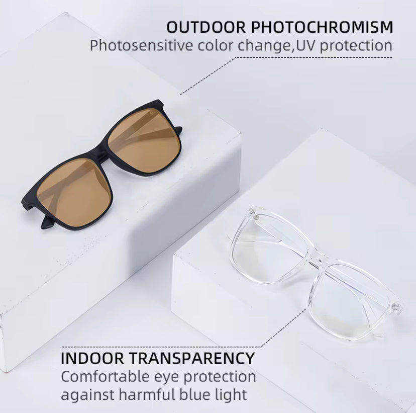 Blue-light & UV Blocking Photochromic Glasses